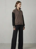 ⁦WINTER ZIP KNIT | חום⁩ – תמונה ⁦5⁩