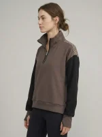 ⁦WINTER ZIP KNIT | חום⁩ – תמונה ⁦3⁩