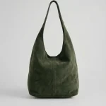 SUEDE SACK BAG | זית
