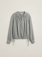 EDEN CHIFFON TOP | אפור