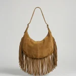 FABIANA FRANGE BAG | חום