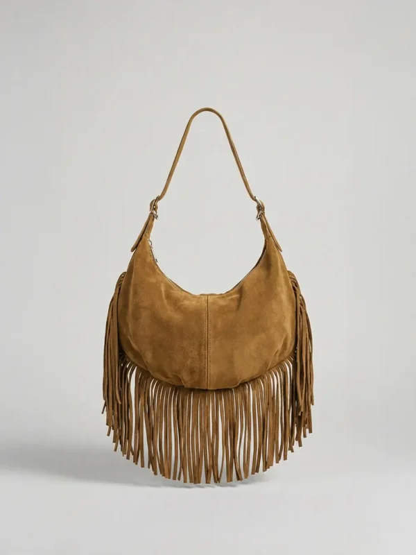 FABIANA FRANGE BAG | חום