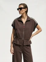 ⁦BARREL TOP | חום⁩ – תמונה ⁦3⁩