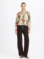 ⁦EDEN CHIFFON TOP | צבעוני⁩ – תמונה ⁦4⁩