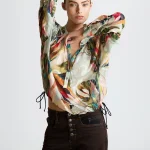EDEN CHIFFON TOP | צבעוני