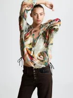 EDEN CHIFFON TOP | צבעוני