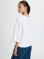 ⁦T-STAR SHIRT | לבן⁩ – תמונה ⁦3⁩