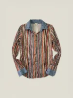 SATIN SHIRT | פסים צבעוני