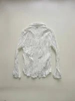 ⁦CHIFFON SHIRT | לבן⁩ – תמונה ⁦2⁩