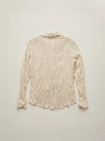 ⁦SATIN SHIRT | בז' פסים⁩ – תמונה ⁦3⁩