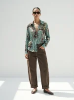 ⁦SATIN SHIRT | מנטה⁩ – תמונה ⁦2⁩