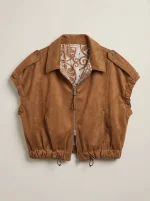 ⁦SUEDE TOP | קאמל⁩ – תמונה ⁦2⁩