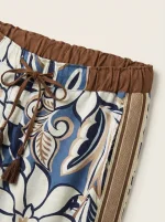 ⁦COOL BREEZE PANTS | כחול מחולק⁩ – תמונה ⁦4⁩