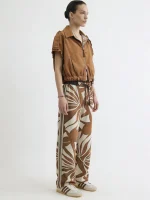 ⁦COOL BREEZE PANTS | קאמל מחולק⁩ – תמונה ⁦5⁩