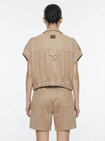 ⁦SUEDE TOP | בז׳⁩ – תמונה ⁦4⁩