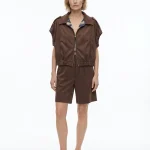 SUEDE BERMUDA | חום שוקולד