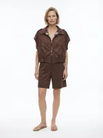 ⁦SUEDE TOP | חום שוקולד⁩ – תמונה ⁦5⁩