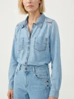 ⁦DENIM ART TOP | ג׳ינס⁩ – תמונה ⁦8⁩