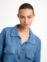 ⁦LINO OVER SHIRT | כחול⁩ – תמונה ⁦2⁩