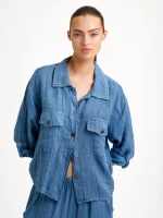 LINO OVER SHIRT | כחול