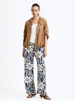 ⁦COOL BREEZE PANTS | כחול מחולק⁩ – תמונה ⁦6⁩