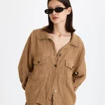 LINO OVER SHIRT | קאמל