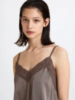 ⁦SATIN TOP | חום⁩ – תמונה ⁦3⁩