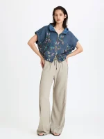 ⁦LINEN ART TOP | צבעוני⁩ – תמונה ⁦2⁩