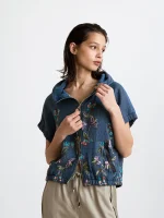 LINEN ART TOP | צבעוני