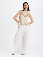 FLOW PANTS | שמנת