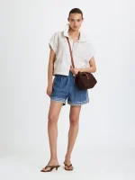 ⁦LINEN ART TOP | לבן⁩ – תמונה ⁦2⁩