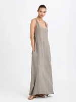 ⁦LINO DRESS | אפור⁩ – תמונה ⁦5⁩