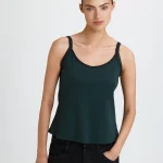 SABBA STRAP TOP | ירוק בקבוק