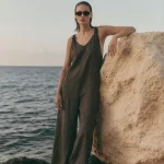 LINO JUMPSUIT | חום כהה