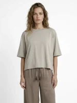 ⁦SATIN TSHIRT |  בז׳⁩ – תמונה ⁦5⁩