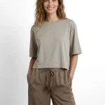 SATIN TSHIRT |  בז׳