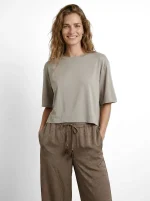 SATIN TSHIRT |  בז׳