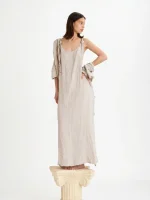 ⁦LINO DRESS | בז׳⁩ – תמונה ⁦6⁩