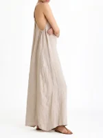 ⁦LINO DRESS | בז׳⁩ – תמונה ⁦4⁩