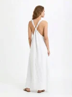⁦LINO DRESS | לבן⁩ – תמונה ⁦4⁩