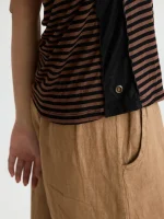 ⁦SABBA COOL TOP | חום פסים⁩ – תמונה ⁦5⁩