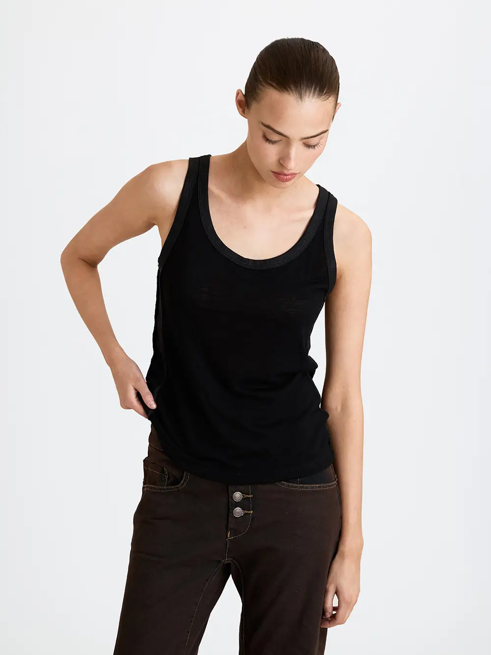 noa24657 SABBA COOL TOP | שחור – תמונה 1