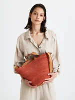 ⁦AMALFI BAG M | כתום⁩ – תמונה ⁦4⁩