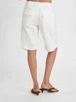⁦BERMUDA COOL PANTS | לבן⁩ – תמונה ⁦6⁩