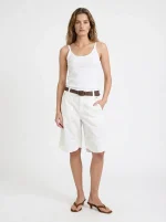 BERMUDA COOL PANTS | לבן