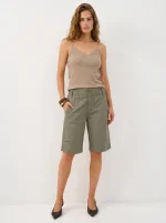 BERMUDA COOL PANTS | זית