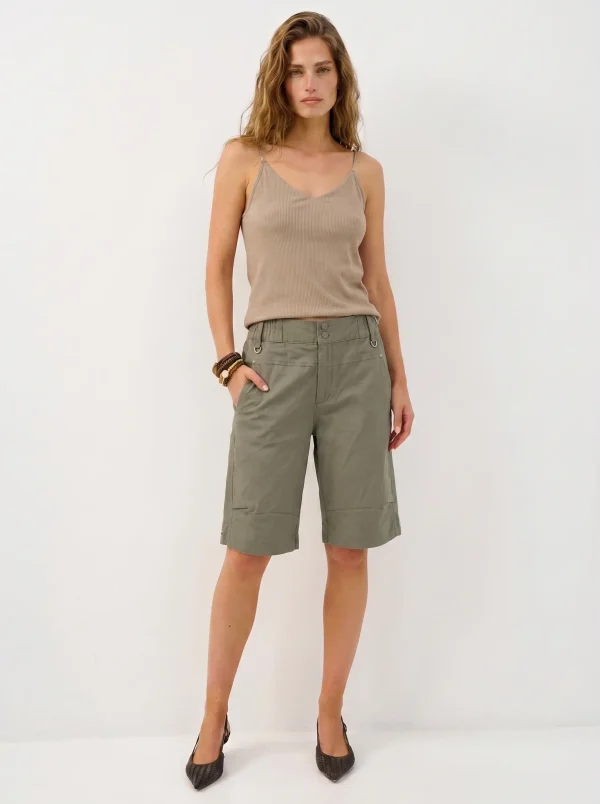 BERMUDA COOL PANTS | זית