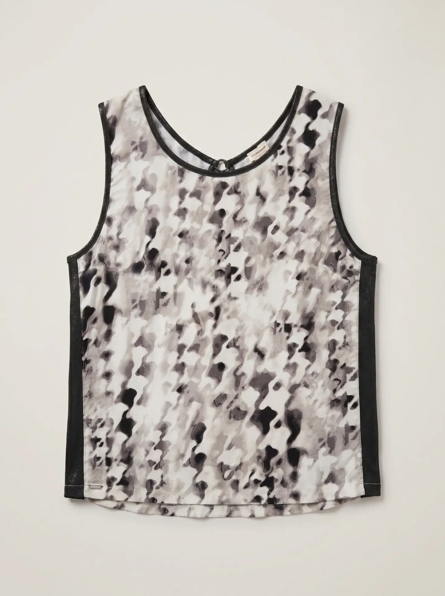 studionoa_ss26_5 LADY D TOP | שחור לבן – תמונה 1