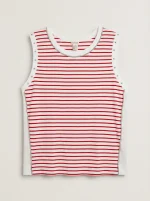 SUMMER B TOP | אדום לבן
