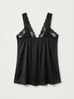 ⁦BODY LACE TOP | שחור⁩ – תמונה ⁦2⁩